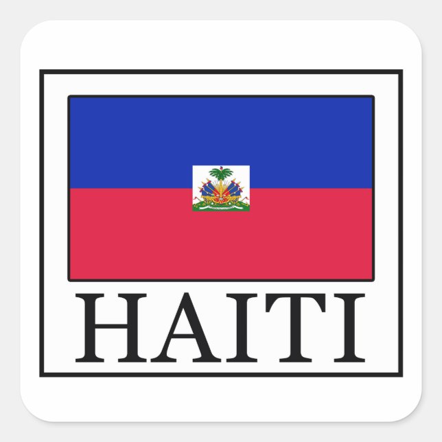 Sticker Carré Haïti (Devant)