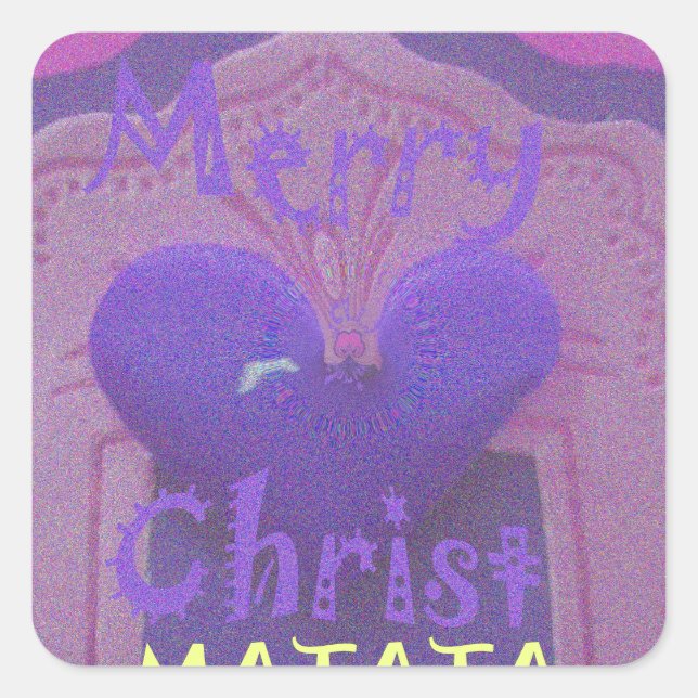Sticker Carré Hakuna Matata Merry Christmas Love Design.jpg (Devant)