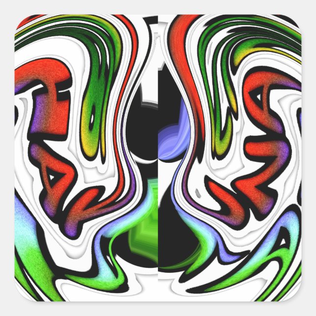 Sticker Carré HakunaMatata hakunamatata Dons (Devant)