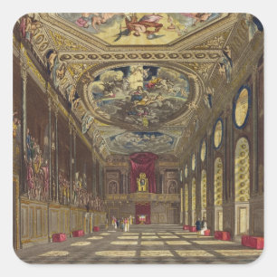 Sticker Carré Hall de St George, château de Windsor, 'de