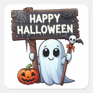 Sticker Carré Halloween