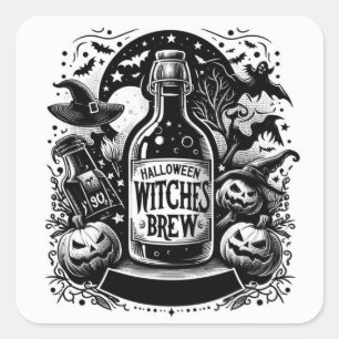Sticker Carré Halloween Brew