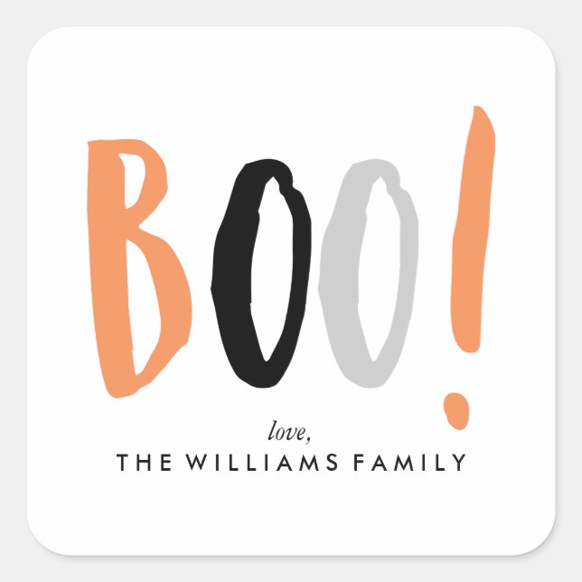 Sticker Carré Halloween cool Thème (Devant)