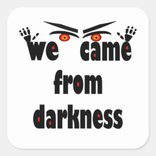 Sticker Carré Halloween éffrayante saison