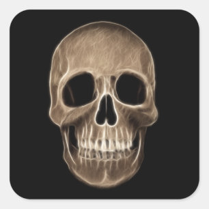 Sticker Carré Halloween Halloween Skeleton X-Ray