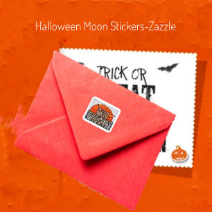 Sticker Carré Halloween Moon-PG