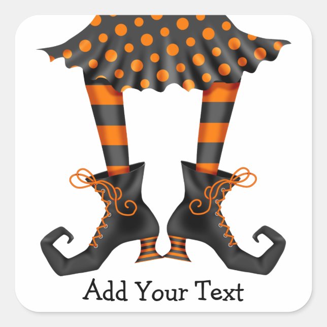 Sticker Carré Halloween - SRF (Devant)