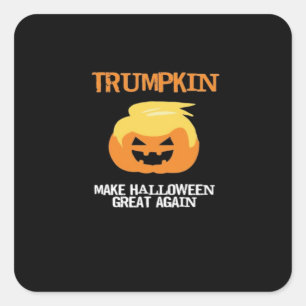 Sticker Carré Halloween Trumpkin V3