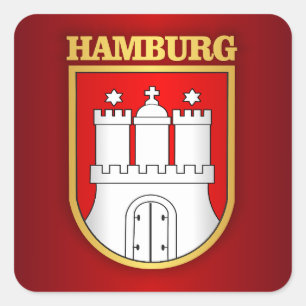 Sticker Carré Hambourg