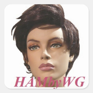 Sticker Carré HAMbyWG - Mannequin