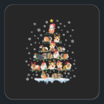 Sticker Carré Hamster Lover Christmas Tree Guinée Pigs<br><div class="desc">Hamster Lover Christmas Tree Guinée Pigs Don Parfait cadeau pour maman, papa ou filles, garçons et petite amie, petit ami pour les anniversaires, mère et fête des pères Hamster Cadeau Pour les amateurs de hamster animal de compagnie Cool hamster cadeau pour les enfants et adultes qui sont fans de hamster...</div>