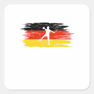 Sticker Carré Handball - maillot de tournoi Allemagne