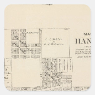 Sticker Carré Hanford, Tulare County