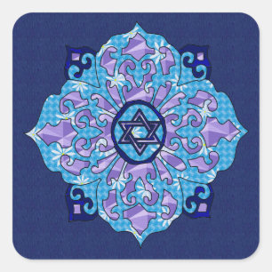 Sticker Carré Hanoukka Mandela