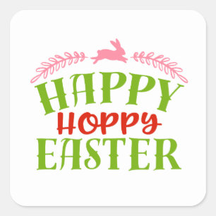 Sticker Carré Happy Hoppy