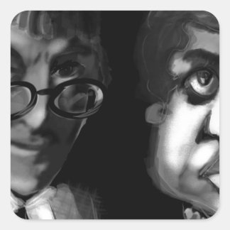 Sticker Carré Hardy et Ramanujan Joyeux Jour du Pi