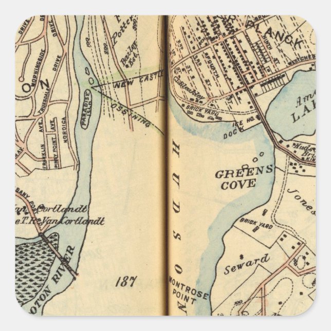 Sticker Carré Harmon Park, New York (Devant)