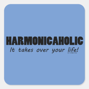 Sticker Carré Harmonicaholic