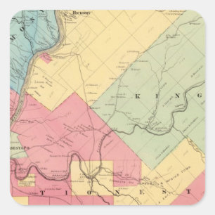 Sticker Carré Harmonie, hickory, Kingsley, banlieues noires de