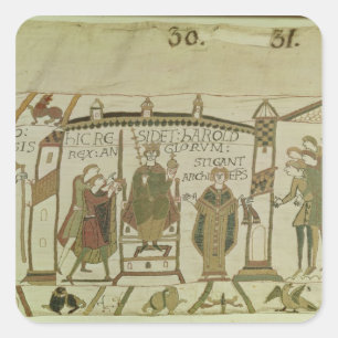 Sticker Carré Harold est offert la couronne et la