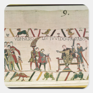 Sticker Carré Harold et le type parlent ensemble