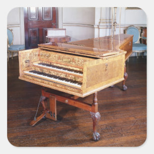 Sticker Carré Harpsichord, par Jacob Kirckman, anglais, 1766