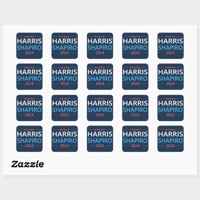 Sticker Carré Harris Shapiro 2024 (Feuille)