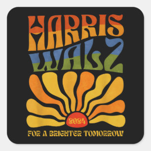 Sticker Carré Harris Waltz plus clair demain Boho esthétique