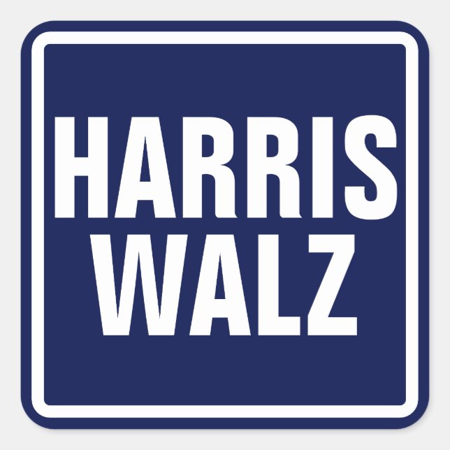 Sticker Carré Harris-Walz (Devant)