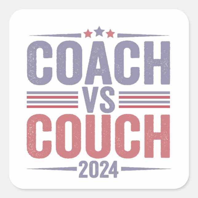 Sticker Carré Harris Walz 2024 Election Kamala Tim Waltz America (Devant)