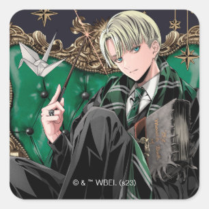 Sticker Carré HARRY POTTER™   Anime Draco Malfoy Assis