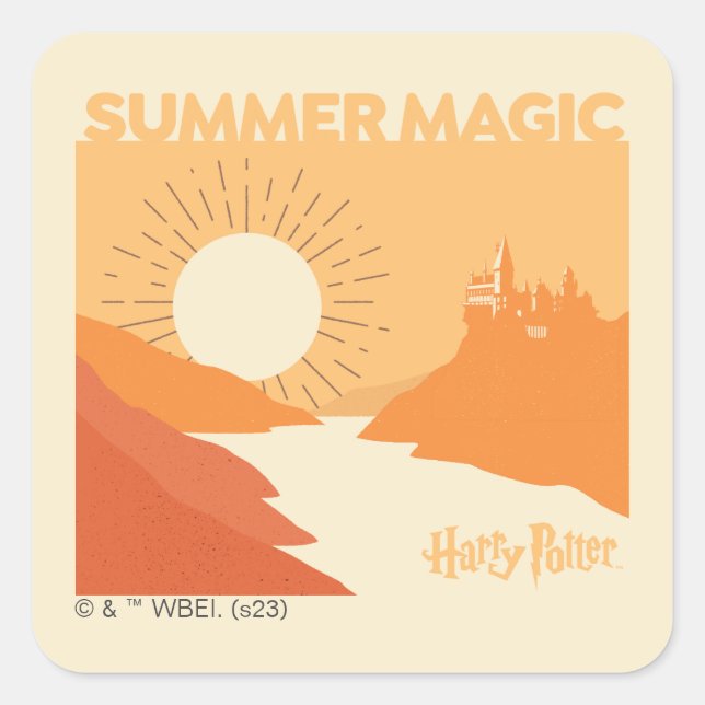 Sticker Carré HARRY POTTER™ | HOGWARTS™ Summer Magic (Devant)