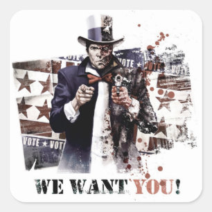 Sticker Carré Harvey Dent - Nous Vous Voulons !