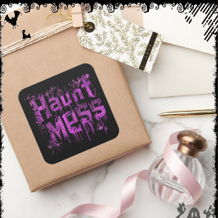 Sticker Carré Haunt Mess ExDesigner Halloween