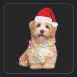 Sticker Carré Havanese puppy christmas vend<br><div class="desc">La meilleure chemise pour votre garde-robe et moments de fierté,  afin que vous puissiez laisser votre t-shirt explorer votre message et votre amour.</div>