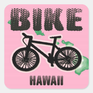 Sticker Carré hawaii