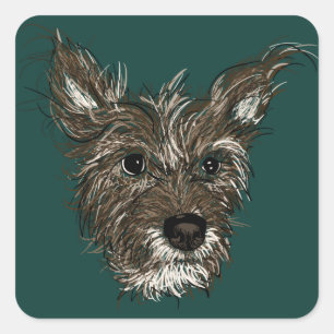 Sticker Carré haziepup