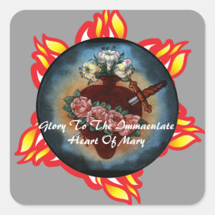 Sticker Carré Heart de Marie