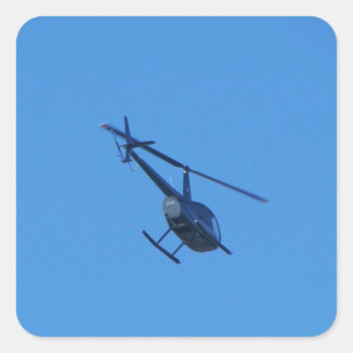 Sticker Carré hélicoptère R44