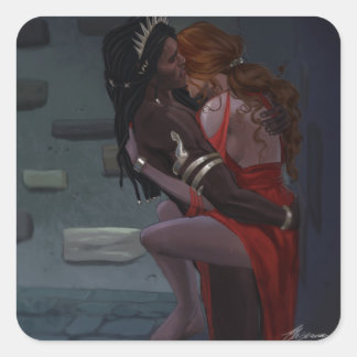 Sticker Carré Helion et la Dame d'automne