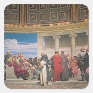 Sticker Carré Hémicycle : Artistes de tous les âges, détail d