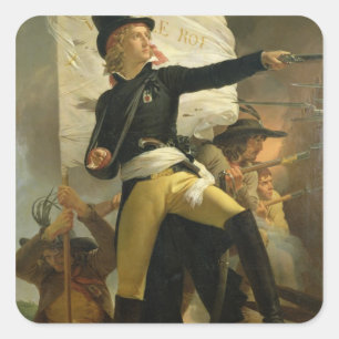 Sticker Carré Henri de La Rochejaquelein, chef du