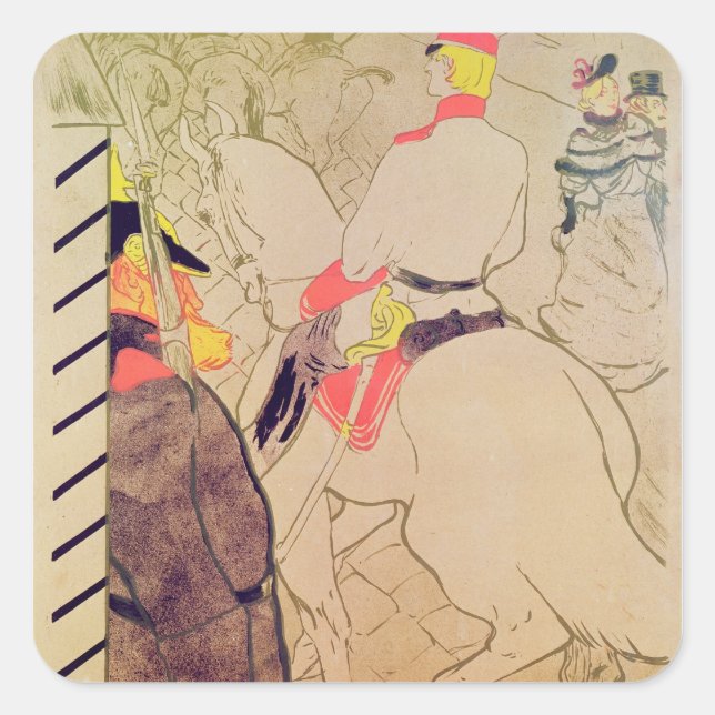Sticker Carré Henri de Toulouse-Lautrec | The German Babylon, 18 (Devant)