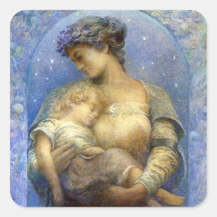 Sticker Carré Henry Raymond Thompson : O Holy Night