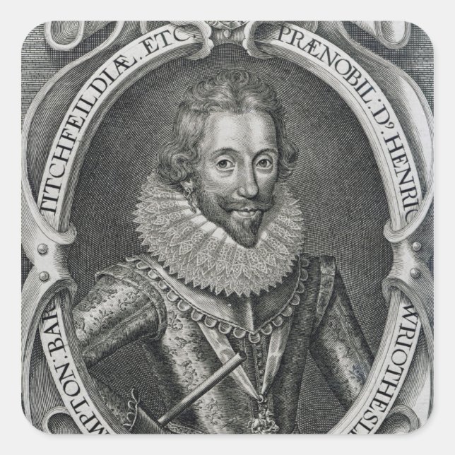 Sticker Carré Henry Wriothesley, 3e comte de Southampton, 1617 (Devant)