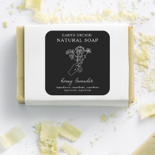 Sticker Carré Herbal + apothecaire floral