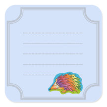 Hérisson multicolore joli