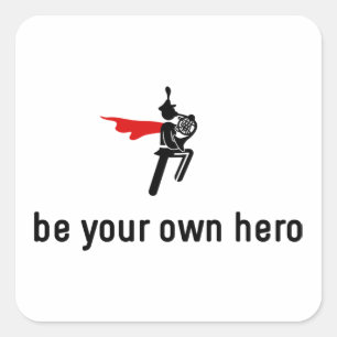 Sticker Carré Héros de la Corne française