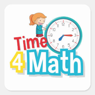 Sticker Carré Heure des maths