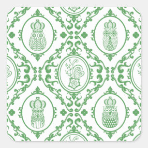 Sticker Carré Hibou
